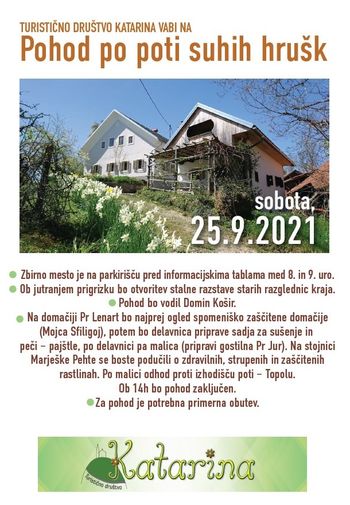 Pohod po poti suhih hrušk