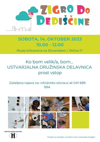 To soboto: otroška ustvarjalna delavnica