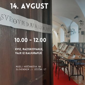 Svetovni dan kaligrafije: iskanje sledov srednjeveškega skriptorija, kviz, vaje iz kaligrafije