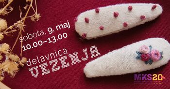 Delavnica vezenja z Marijo Potočnik