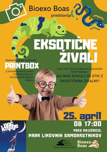 Eksotične živali v knjižnici Trebnje