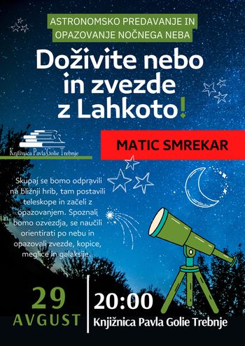 Doživite nebo in zvezde z Lahkoto!