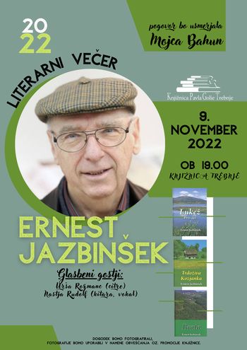 Pisatelj Ernest Jazbinšek na obisku