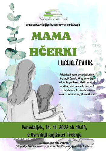 MAMA HČERKI - predstavitev knjige
