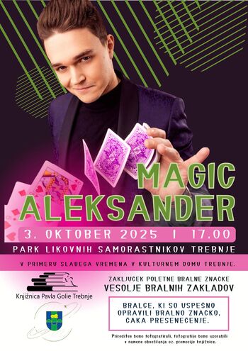 Magic Aleksander nam bo pričaral Vesolje bralnih zakladov