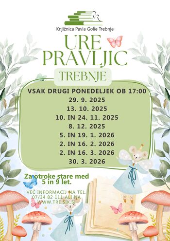 Ure pravljic v knjižnici Trebnje