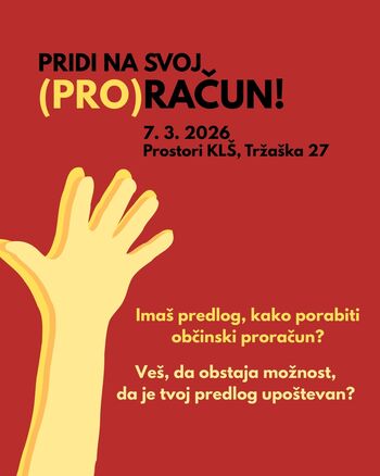 Pridi na svoj (pro)račun - Delavnica za mlade