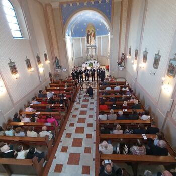 100. obletnica začetka zidave cerkve sv. Cirila in Metoda na Brjah