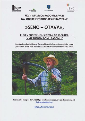 FOTOGRAFSKA RAZSTAVA "SENO - OTAVA"