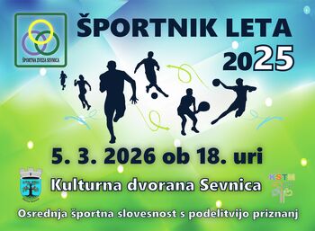 PRIREDITEV ŠPORTNIK LETA 2025 V OBČINI SEVNICA
