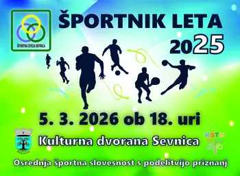 PRIREDITEV ŠPORTNIK LETA 2025 V OBČINI SEVNICA PRIREDITEV ŠPORTNIK LETA 2025 V OBČINI SEVNICA