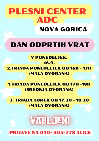 ADC - DAN ODPRTIH VRAT- NOVA GORICA