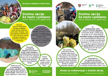 Akcija Za lepšo Ljubljano – veliko več kot le čistilna akcija okolja