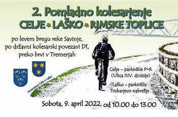 Pomladno kolesarjenje med Celjem in Laškim jutri v vsakem vremenu 