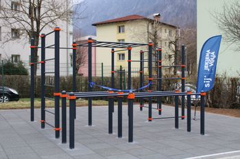 Pri OŠ Toneta Čufarja odprli drugi jekleni poligon za vadbo na prostem