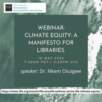 Podnebna pravičnost: Manifest za knjižnice