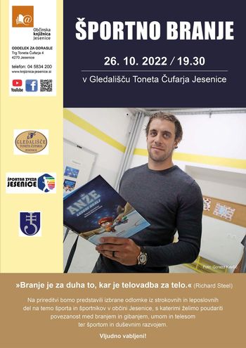 Vabljeni na »Športno branje«