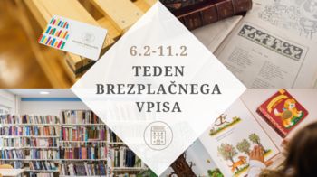 Teden brezplačnega vpisa v knjižnico