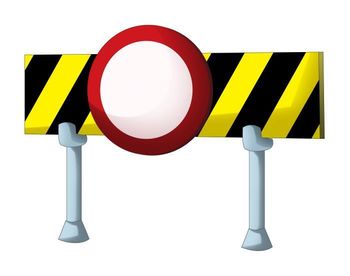 Zapora ceste pri Klužah Zapora ceste pri Klužah