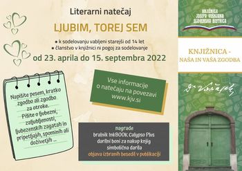 Literarni natečaj “Ljubim, torej sem” Literarni natečaj “Ljubim, torej sem”