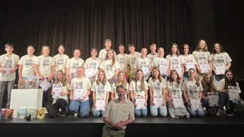 Jakob J. Kenda na zaključku bralne značke Jakob J. Kenda na zaključku bralne značke