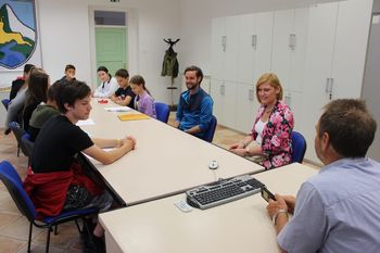Zasedanje šolskega parlamenta na Občini Bovec
