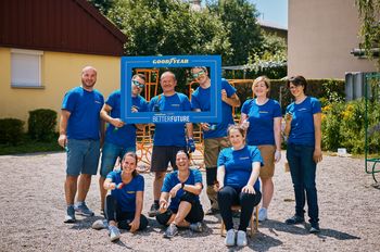 Goodyearovi prostovoljci prenovili igrišče Vrtca Rožnik