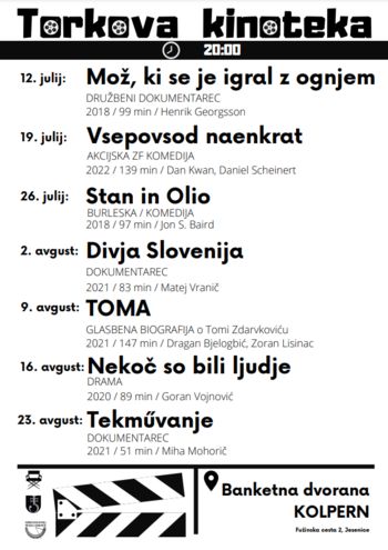 Znan je program letošnjih torkovih kinotek
