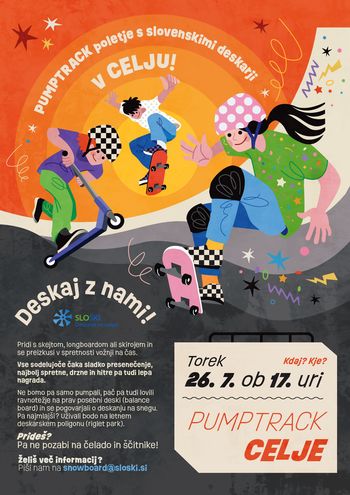 PUMPTRACK poletje s slovenskimi deskarji v Celju