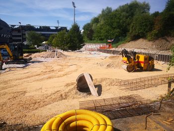 Gradnja balinišča pri dvorani Zlatorog 