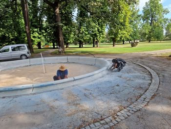 Obnova znamenite fontane v mestnem parku 