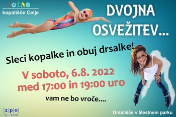 Skoči iz kopališča še na drsališče…