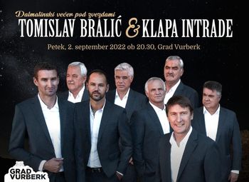 Dalmatinski večer pod zvezdami s Tomislavom Bralićem in klapo Intrade