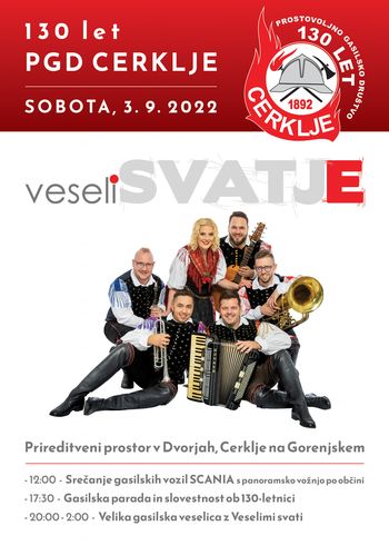 Tradicionalno srečanje gasilskih vozil SCANIA 2022 in 130 let PGD Cerklje