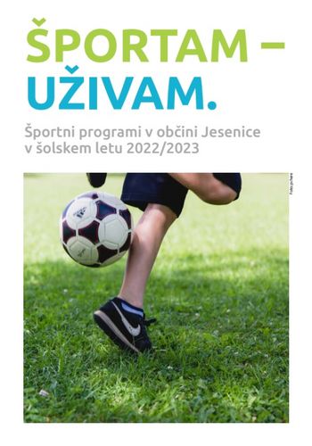 Informator o športnih programih v občini Jesenice 2022/2023