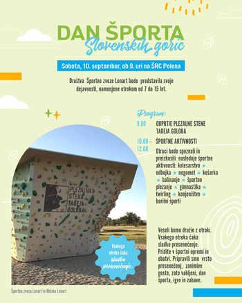 DAN ŠPORTA SLOVENSKIH GORIC