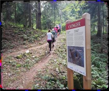 Voden pohod po Arheološki poti Cvinger
