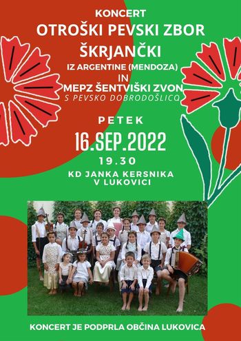 Koncert - Otroški pevski zbor Škrjančki