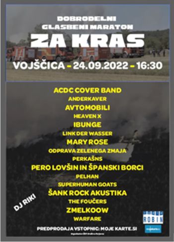 DOBRODELNI GLASBENI MARATON ZA KRAS