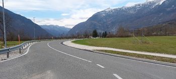 Gradnja kolesarske poti Bovec - Čezsoča napreduje