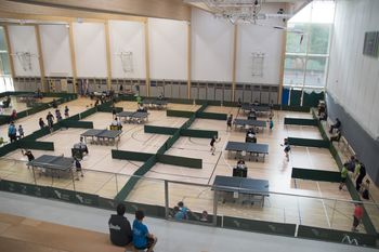 Državno prvenstvo v namiznem tenisu v Športni dvorani Mengeš