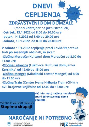 Akcija Dnevi cepljenja v občini Mengeš