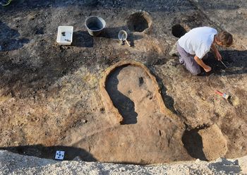 Na območju stare telovadnice je bilo v času kulture žarnih grobišč stanovanjsko naselje