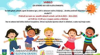 Vesele zdrave urice v Lopan centru v Mislinji