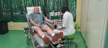 Janez Kovačič 110-ič daroval kri