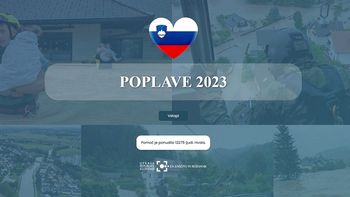 Na pomoč tudi s prijavo v aplikacijo Poplave 2023