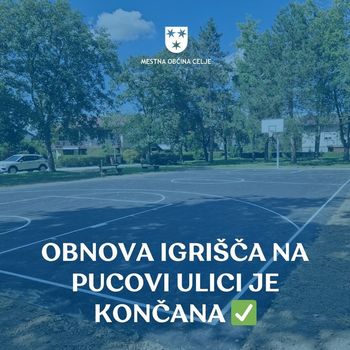 Na Lavi obnovljeno športno igrišče, sanacija igrišča na Teharjah še poteka