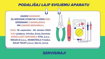 Peta akcija Podaljšaj lajf svojemu aparatu – servisiraj!