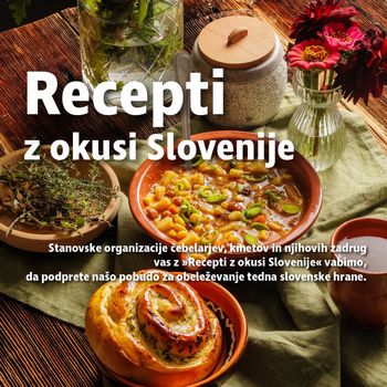 Iz dneva v teden slovenske hrane z »Recepti z okusi Slovenije«