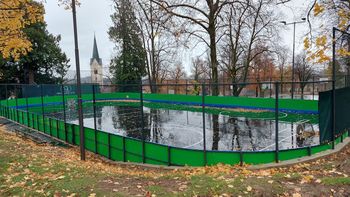 Rekonstrukcija igrišča za hokej ŠRC Park Slovenske Konjice